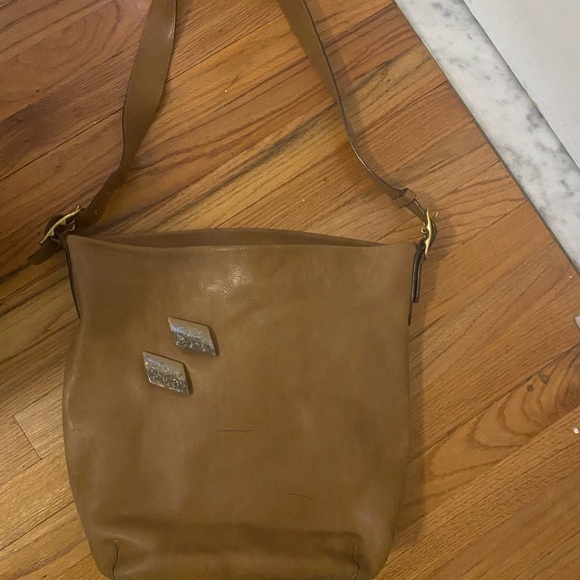 COACH Soft LEATHER CARRIE TOTE HANDBAG, BROWN, USED. - Picture 5 of 13